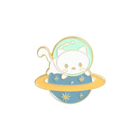 Mignon petit chat ClubCollection insigne en métal chat nuage chat noir épinglettes en émail doux