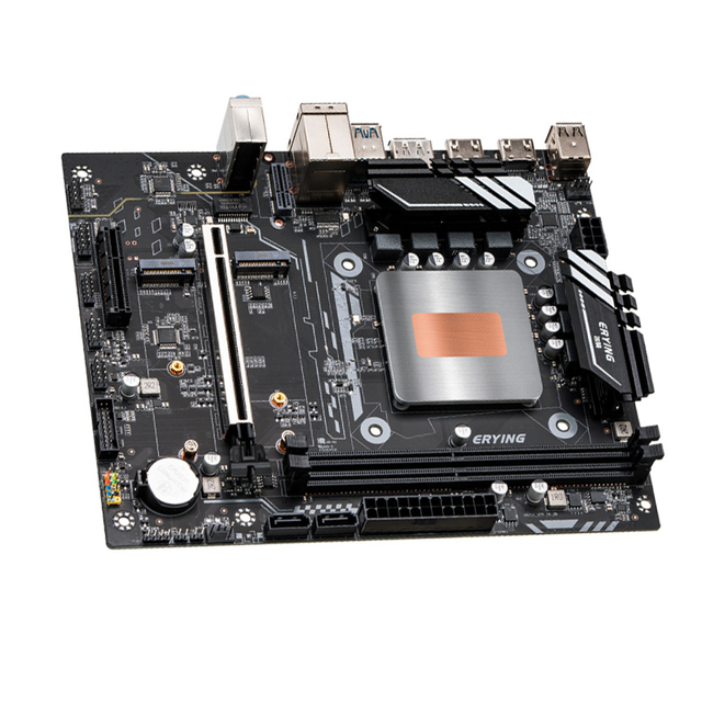 ERYING M-ATX Desktop Motherboard High-Efficient for Core I5-12600H 12-core 4.5GHz DDR4 45W Low-Power SATA 3.0 LGA 1151 New CPU