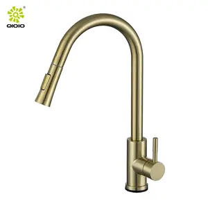 304 Stainless Steel Dual Function mixer profesional kitchen 2023 aqua touch controller Sink Faucet