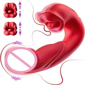 Nouveau Vibrateur Sexuel 3-en-1 USB <span class=keywords><strong>pour</strong></span> Femme, avec fonctions de Léchage, de Morsure et de Claquement, <span class=keywords><strong>pour</strong></span> Stimulation Clitoridienne - Product Image 6