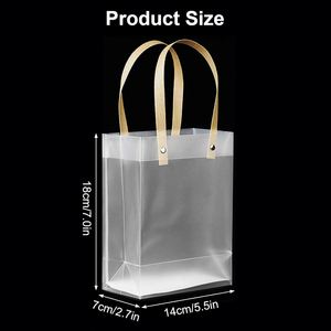 Bolsa de Plástico con Logotipo Personalizado al por Mayor, Bolsa Pequeña de Agradecimiento, Bolsa Transparente para Regalos Cosméticos - Product Image 2
