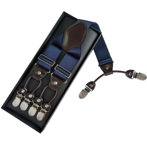 Lk फैशन क्लासिक टार्टन प्रिंट वाई-बैक 6 क्लिप मल्टीफंक्शनल शर्ट फ्लैट सस्पेंडर 70% पॉलिएस्टर 30% लोचदार यूनिसेक्स प्रचार - Product Image 4