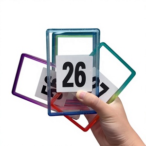 Plaque de protection arrière en TPU à paillettes dégradées 35pt pour cartes gradées, avec plaque en acrylique transparente pour PSA Slab - Product Image 2