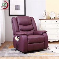 Geeksofa Housse en cuir pour meubles Style européen Fauteuil inclinable multi-positions réglable pour personnes âgées