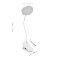 Lampe de bureau pour étudiants, lampe de bureau LED rechargeable pour la lecture, lampe de bureau pour l'étude, le bureau à domicile, l'école