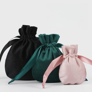 Sac Hula en velours haut de gamme pour le rangement des bijoux, pochette en tissu, pochette décorative, sac à cordon, emballage cadeau écologique - Product Image 2