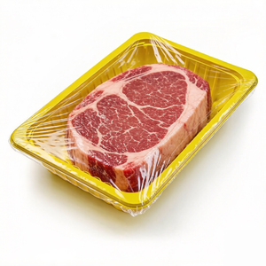 Contenedor de Alimentos Desechable de 900g y 50mm de Profundidad, Color Amarillo Intenso, Bandejas de Plástico PP de Grado Alimenticio para Empaque - Product Image 1