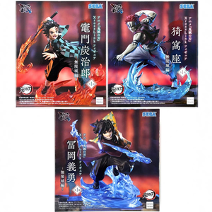 Nuova Statuetta <span class=keywords><strong>Anime</strong></span> Ufficiale in PVC di Giyu <span class=keywords><strong>Tanjiro</strong></span> Akaza, Scena di Battaglia del Castello di Mugen, Modello da Collezione - Product Image 6