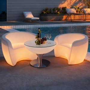 Muebles <span class=keywords><strong>de</strong></span> Exterior <span class=keywords><strong>de</strong></span> Lujo, <span class=keywords><strong>Sillas</strong></span> <span class=keywords><strong>de</strong></span> <span class=keywords><strong>Comedor</strong></span> <span class=keywords><strong>para</strong></span> <span class=keywords><strong>Terraza</strong></span>, Mesas y <span class=keywords><strong>Sillas</strong></span> Luminosas Impermeables IP65, Adecuadas <span class=keywords><strong>para</strong></span> Piscinas y Fiestas - Product Image 3