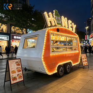 Desain Modern Nautical Mobile Food Van Trailer Katering Lengkap dengan Interior Kustom untuk Usaha Kecil - Product Image 5
