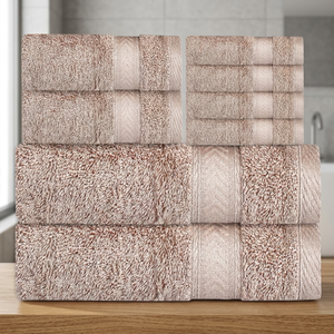Ensemble de serviettes de bain en coton beige ORCHID, tissu éponge doux, écologique, couleur unie, serviettes de maison pour adultes - Product Image 1
