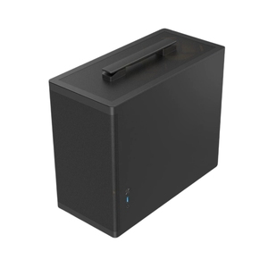 เคสคอมพิวเตอร์พกพาขนาดกลาง Mid Tower สำหรับเมนบอร์ด Mini-ITX ทำจากเหล็ก SPCC หนา 0.8 มม. พร้อมกระจกนิรภัยด้านข้างและพัดลมระบายความร้อนด้านหน้าขนาด 12 ซม. - Product Image 4