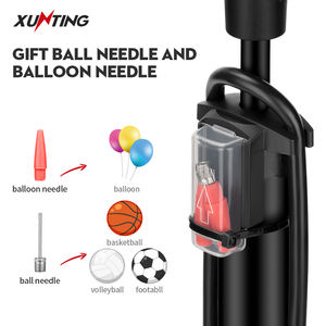 Xunting ปั๊มลมยางรถจักรยาน160 PSI OEM,ปั๊มอลูมิเนียมอัลลอยด์พร้อมเกจวัดความดัน - Product Image 6