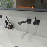 Mélangeur de bidet Shattaf de robinet de bidet monotrou de concepteur moderne avec noyau de valve en céramique
