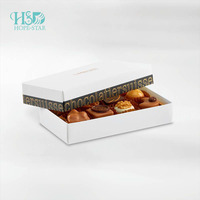Boîte à chocolat en carton écologique personnalisée de luxe avec inserts pour l'emballage de cadeaux de la Saint-Valentin, vente en gros d'usine