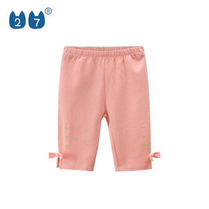 <span class=keywords><strong>Pantaloni</strong></span> morbidi moderni della ragazza di modo del cotone elastico 100% di estate della neonata dei bambini - Product Image 2
