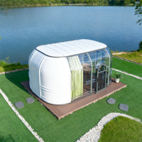 Jardin d'hiver autoportant, solarium, dôme à bulles en verre trempé, véranda, maison en dôme