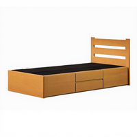 Cadre de lit simple sur mesure OEM, robuste, en bois, optimisé pour les appels d'offres gouvernementaux 40HQ