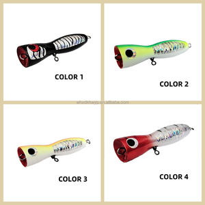 MISTER LURE 40g <span class=keywords><strong>Leurre</strong></span> de pêche Swimbait, <span class=keywords><strong>Leurre</strong></span> Popper, <span class=keywords><strong>Leurre</strong></span> Popper pour eau salée, <span class=keywords><strong>Leurre</strong></span> de traîne GT, Leurres Popper en bois - Product Image 3