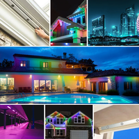 Éclairage sur rail Awing-Smart, DC12V, LED RGBW, éclairage extérieur permanent, programmable, étanche, lumières de gouttière, lumières de bijoux