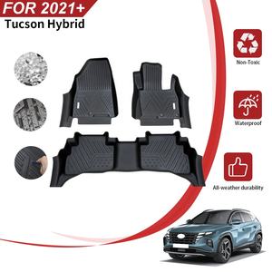 Revestimientos de suelo de coche para todo clima de alta calidad de fábrica TPE 5D estera de plato profundo para <span class=keywords><strong>Hyundai</strong></span> <span class=keywords><strong>Tucson</strong></span> Hybrid 2021 + - Product Image 2
