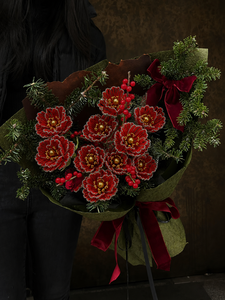Fiori Artificiali Decorativi Premium Fatti a Mano con Perline a Forma di Papavero, Anemone e Peonia per Centrotavola Matrimoniale, Bouquet da Sposa, Fiorista - Product Image 4