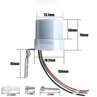 Interrupteur de commande de lumière photoélectrique extérieur réglable 25A, capteur crépusculaire