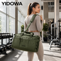 Sac de sport avec compartiment à chaussures, deux poches pour bouteilles, séparateurs réglables, sac de voyage pour hommes et femmes