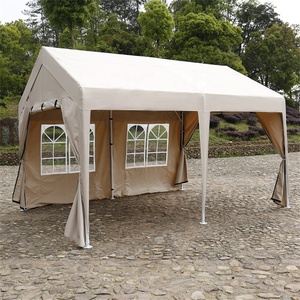 Gazebo Plegable Portátil Sibada Beige de Fábrica, Tela Oxford Gruesa, Carpa para Fiestas y Bodas al Aire Libre - Product Image 3