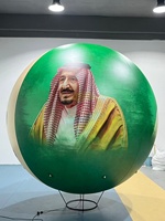 Ballon publicitaire gonflable géant de 2m 3m en PVC avec logo, ballon LED RGB à télécommande, ballons gonflables à l'hélium pour festival
