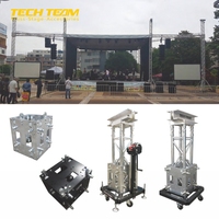 Torre de Elevação Portátil em Liga de Alumínio com Altura de Elevação de 7,5m para Iluminação de Palco e Uso Interno e Externo