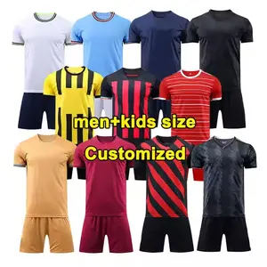 Oem Soccer Uniform Wholesale Cheap Customized Football Jersey Sublimation Quick Fit Soccer Wear Thailand Jersey