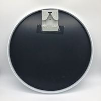 Miroir mural de forme ronde avec cadre en aluminium de 18 "20" 24 "36" noir doré et argent pour la décoration intérieure et intérieure