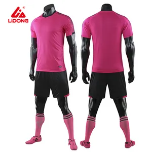 Le maglie da calcio rosa personalizzate da calcio per bambini della squadra professionale imposta l'ultimo Design, la maglia da calcio più economica