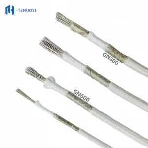 <span class=keywords><strong>Cinta</strong></span> de Mica con Núcleo de Níquel Trenzado para Alta Temperatura GN800, Cable Refractario de Fibra de Vidrio de 100m para Calentador - Product Image 1