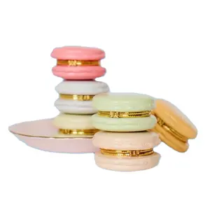 Fabrik direkt Geschenke handwerk Bunte Harz handgemachten Custom Macaron Schmuck verpackung Box