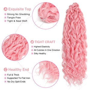 Capelli Sintetici <span class=keywords><strong>Afro</strong></span> <span class=keywords><strong>Ricci</strong></span> Kinky 100g per Donna Nera, <span class=keywords><strong>Extension</strong></span> in Fibra Resistente al Calore, Prezzo all'Ingrosso - Product Image 3