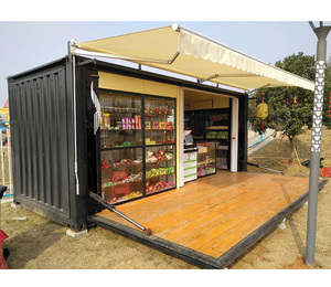 Conteneur créatif pour centre commercial |   Kiosque alimentaire en bois pour buffet en plein air à vendre - Product Image 5