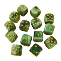Ensemble de dés polyédriques en acrylique de luxe faits à la main de 16 mm - Pièces de jeu colorées, durables et écologiques pour les jeux de société