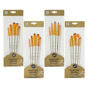 Panwenbo 5 pz <span class=keywords><strong>pennelli</strong></span> <span class=keywords><strong>per</strong></span> artista bianco perla produttore di <span class=keywords><strong>pennelli</strong></span> personalizzati arte forniture professionali artista pennello <span class=keywords><strong>per</strong></span> pittura artistica - Product Image 1