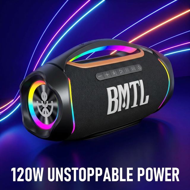 XDOBO BMTL BOOM II 120W Wireless for 5.3 Speaker Powerful Bass Portable Outdoor Design RGB LED Computer/Mobile Phone