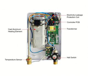 220V 6000W Wifi télécommande Anlabeier eau électrique sans réservoir douche électrique Portable - Product Image 4