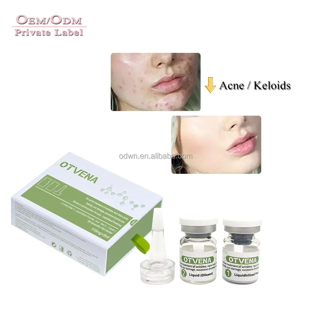 2 in One travel size Natural Peeling anti aging serum cream repair face skin care for man and women