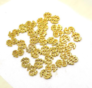 De alta calidad de diamantes de imitación para las uñas 3d oro kawaii clavo de metal encantos accesorios para uñas - Product Image 2