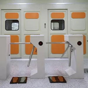 An ninh cao Tripod cửa quay thông minh kiểm soát truy cập 304 thép không gỉ cho người đi bộ swing rào cản - Product Image 4