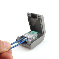 Boîtier de jonction mini en PP à remplissage de gel, installation rapide, étanche V2, ignifuge, isolant, scellé, anti-fuite, -50~85°C
