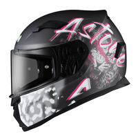 Casque de moto intégral Astone Helmets ABS noir mat et titane mat