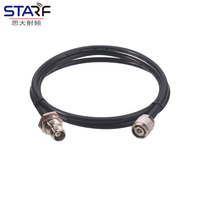 Kabel Jumper RG58 TNC Male Plug ke TNC Female Bulkhead Extension Cable Kabel Koaksial Low Loss 1M 3M 5M