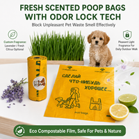Sacs à déjections pour chiens et chats, parfumés citron et lavande, sans fuite, personnalisables avec logo, vente en gros directe usine, pour promenades en extérieur