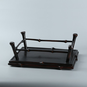 Chinese Style <b>Bamboo</b> Tea <b>Table</b> With Woven Top Portable Small Folding <b>Table</b> For Indoor Outdoor Use - Product Image 3